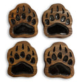 Coaster Set of 4 Handmade Wood with EPOXY Inlay D4177