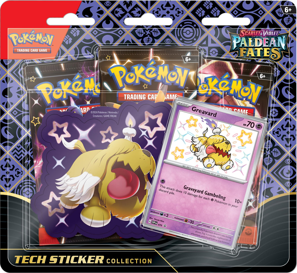 Pokemon Scarlet & Violet Paldean Fates Tech Sticker Collection Z4049