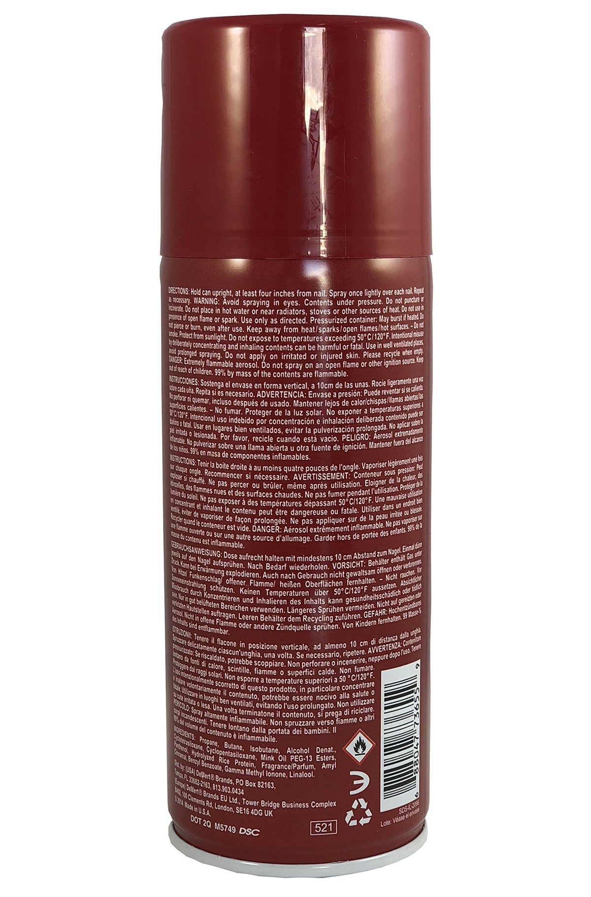 Nail Enamel Dryer Spray 7.5 Ounce Pack of 3 V28808