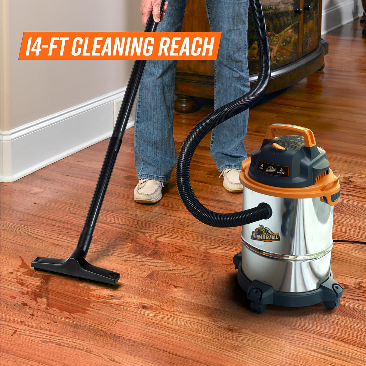 4 Gallon Stainless Steel Wet/Dry Vacuum M778