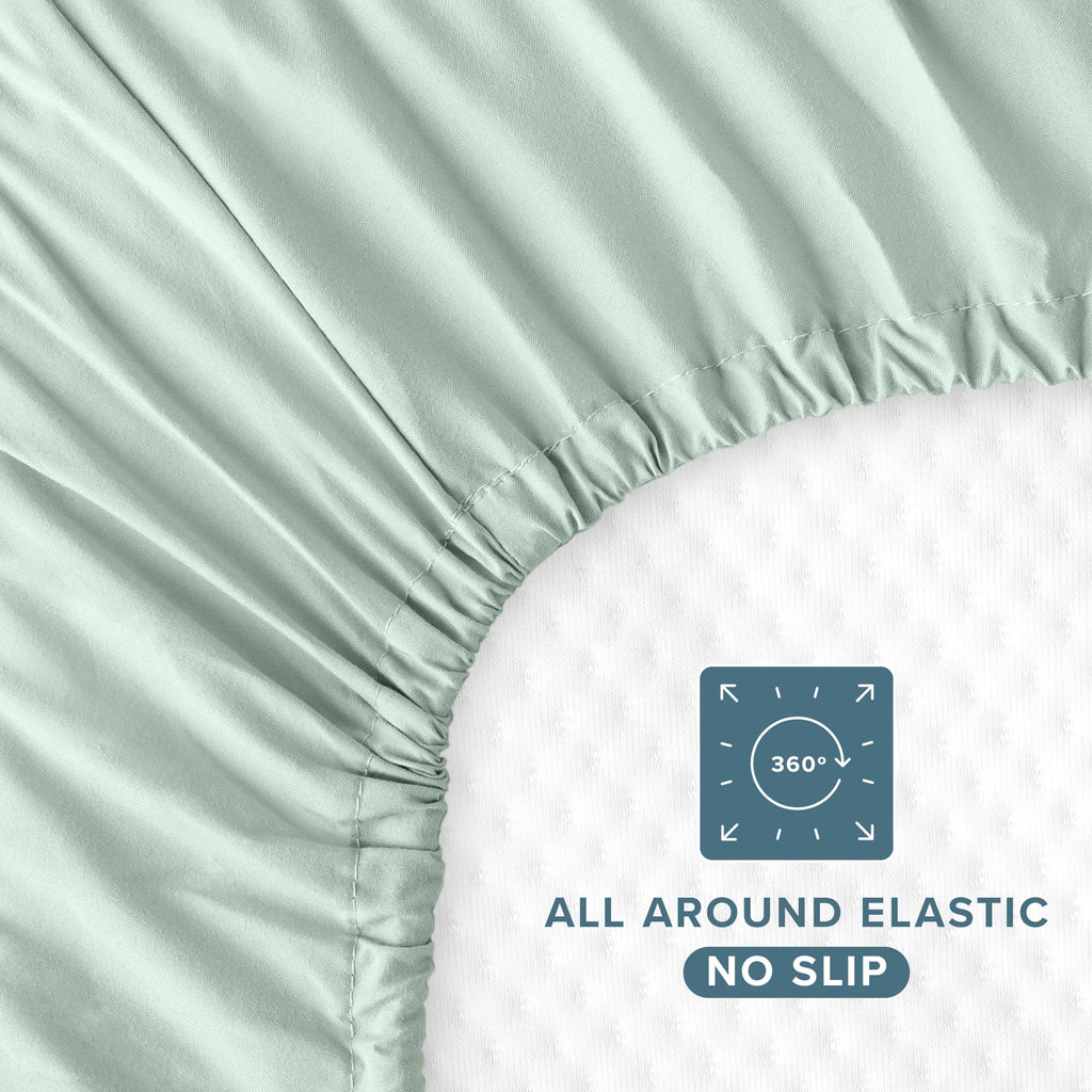 3-Pack Ultra-Soft Microfiber Fitted Crib Sheet Q259