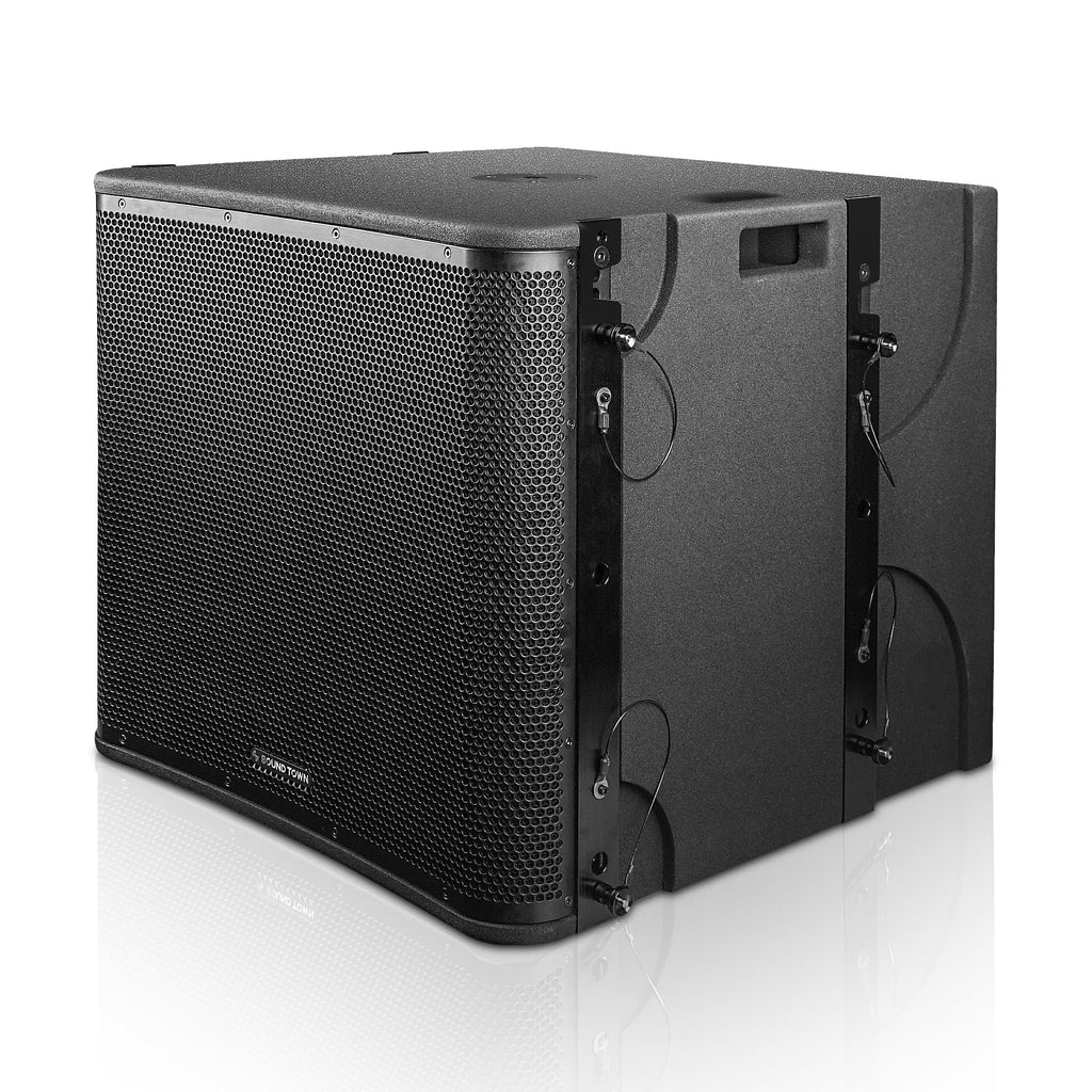 Black 18” 1600W Powered Line Array Subwoofer S8068