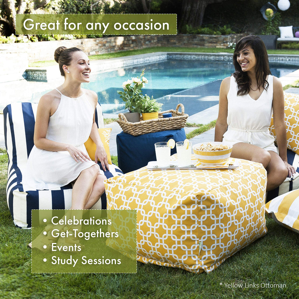 Teal Ottoman W8900